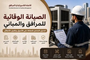 الصيانة الوقائية للمرافق والمباني من خلال مهندس يقوم بفحص المبنى لضمان استمرارية التشغيل وتقليل الأعطال وتحسين كفاءة الأصول في السعودية.